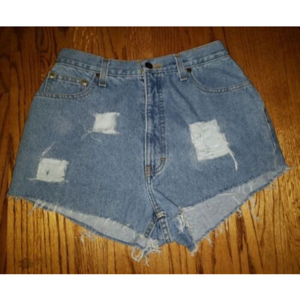 Womens Jeanology Collection Size 10 Distressed Vintage Denim Jean Shorts